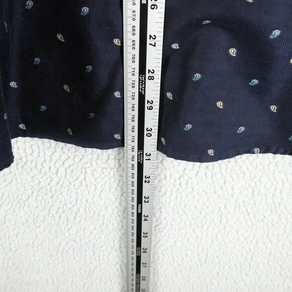Robert Graham Shirt Mens Extra Large Blue Paisley French Cuff Button Up - Picture 5 of 9